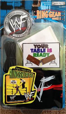 2001 WWF Jakks Pacific Ring Gear Series 5: Signs, Ropes & Ring Skirts