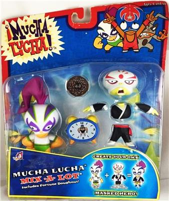 2003 Jakks Pacific Mucha Lucha Mix-A-Lot: Buena Girl & Double Ninja Ninja