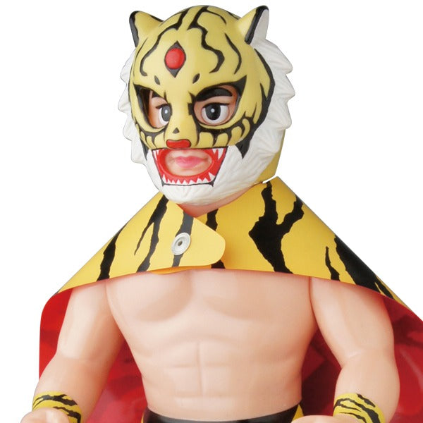2018 Medicom Toy Sofubi Fighting Series Tiger Mask II [With Yellow Teeth Mask & Yellow Accents]