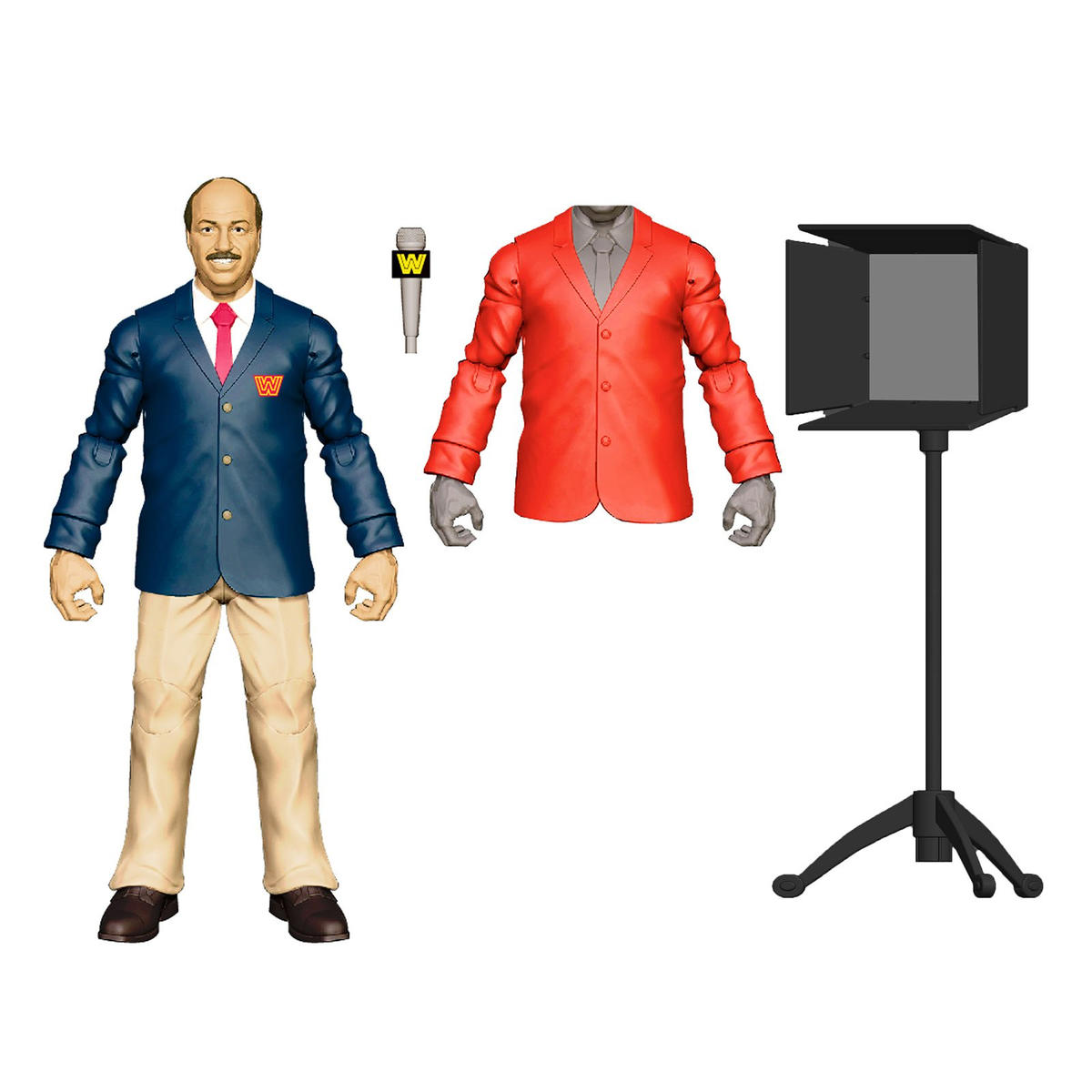 WWE outlet Elite Flashback series Mean Gene Okerlund New in box