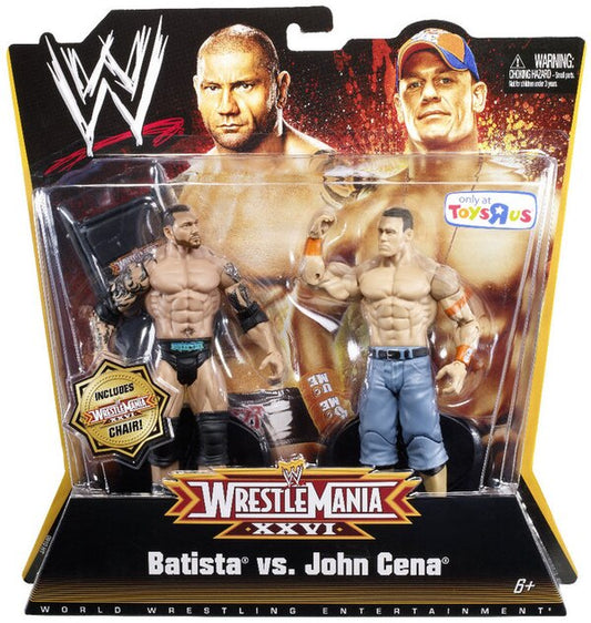 2010 WWE Mattel Basic WrestleMania XXVI Batista vs. John Cena [Exclusive]
