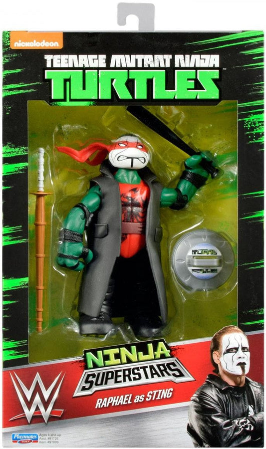 2016 Playmates Toys Teenage Mutant Ninja Turtles WWE Ninja Superstars Series 1 Raphael as Sting [Exclusive]
