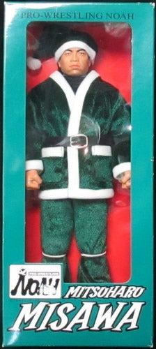 2001 Pro-Wrestling NOAH Mogura House 12" Mitsuharu Misawa As Santa [In Green Suit]