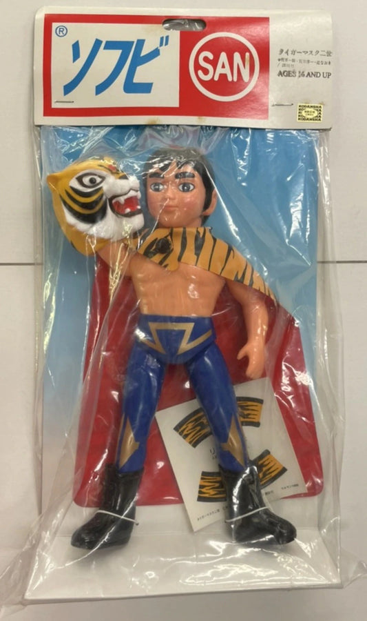 1999 Marusan Tiger Mask Anime Young Tiger Mask Sofubi [With Blue Tights]