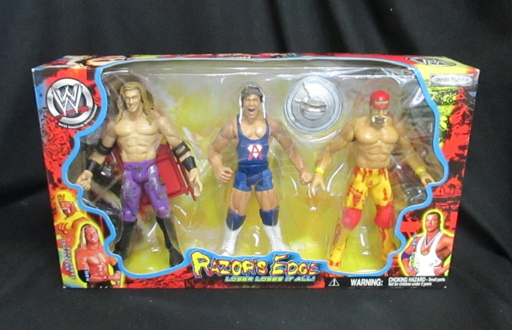 2002 WWE Jakks Pacific Titantron Live "Razor's Edge" Box Set: Edge, Kurt Angle & Hollywood Hulk Hogan
