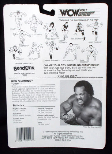 1990 WCW Just Toys Bend-Ems Ron Simmons