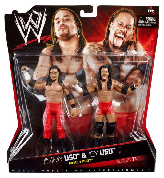 2011 WWE Mattel Basic Battle Packs Series 11 Jimmy Uso & Jey Uso