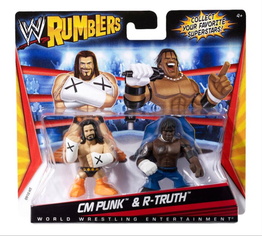 2011 WWE Mattel Rumblers Series 1 CM Punk & R-Truth – Wrestling Figure ...