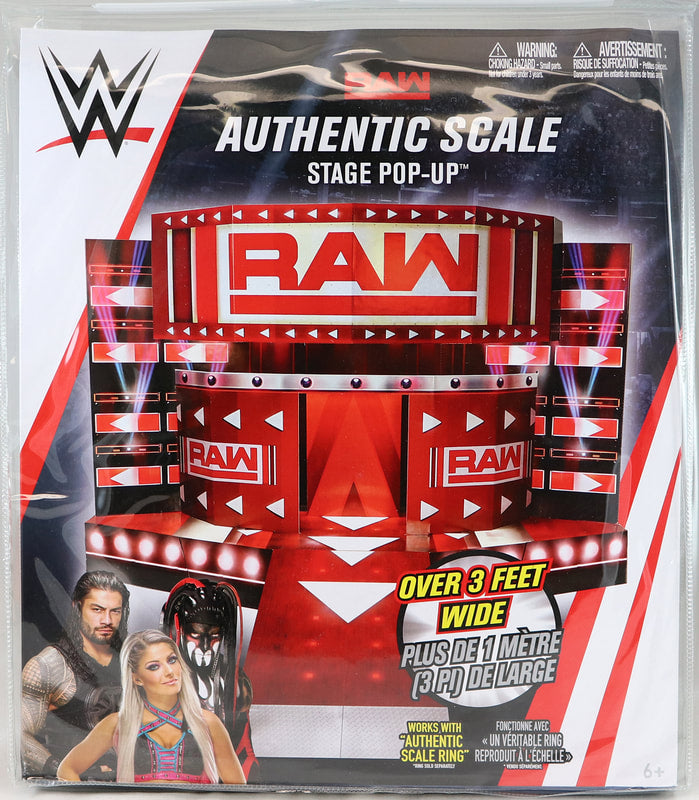 2019 WWE Wicked Cool Toys Authentic Scale Stage Pop-Up [Raw Edition, Exclusive]