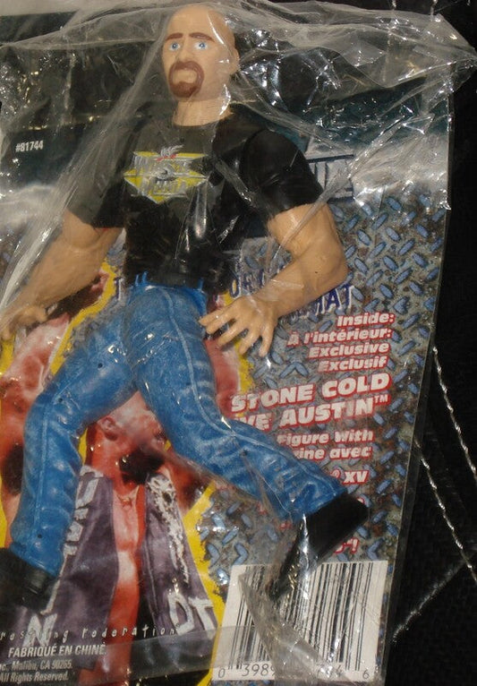 2000 WWF Jakks Pacific WrestleMania XV KB Toys Exclusive Stone Cold Steve Austin [With Alternate Cardback]