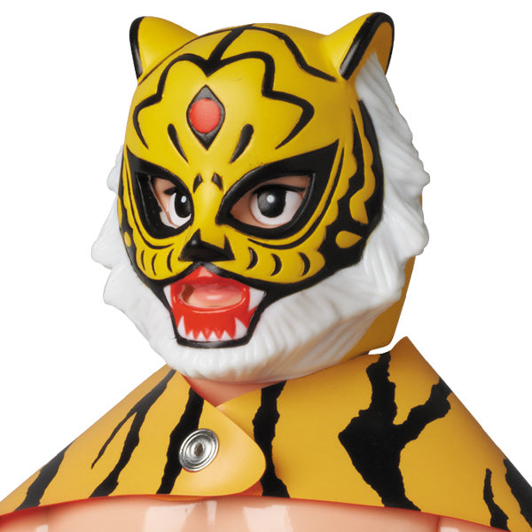 2015 Medicom Toy Sofubi Fighting Series Tiger Mask [With Yellow Teeth Mask & Orange Accents]