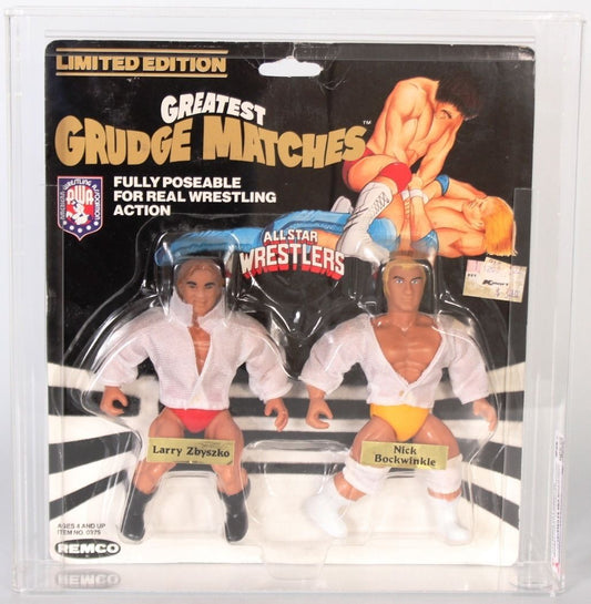 1986 AWA Remco All Star Wrestlers Series 4 "Greatest Grudge Matches" Larry Zbyszko vs. Nick Bockwinkle
