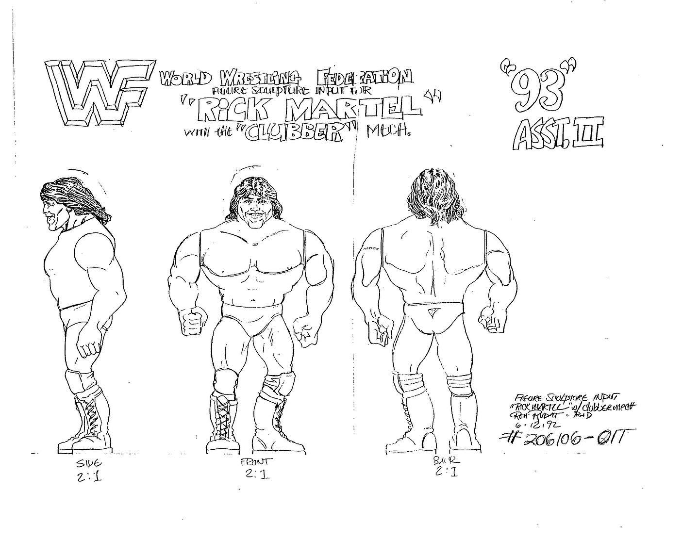 1993 WWF Hasbro Series 5 "The Model" Rick Martel with Arrogance Splash!
