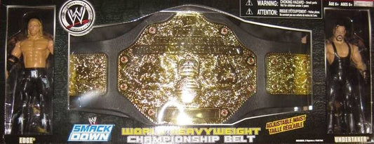 WWE Jakks Pacific World Heavyweight Championship Belt [With Edge & Undertaker]
