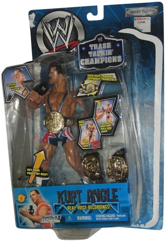 2002 WWE Jakks Pacific Trash Talkin' Champions Series 1 Kurt Angle