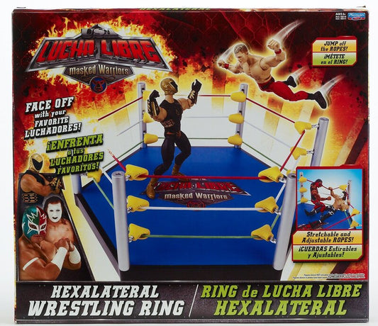 2010 Luche Libre USA Playmates Toys Masked Warriors Hexalateral Wrestling Ring