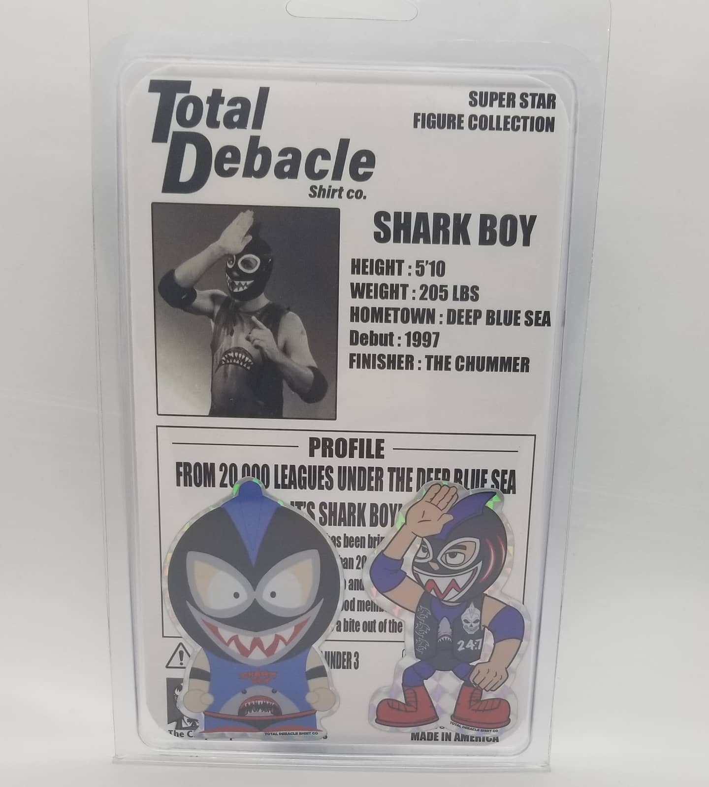 Total Debacle Shirt Co. Super Star Figure Collection Shark Boy [Clear Version]