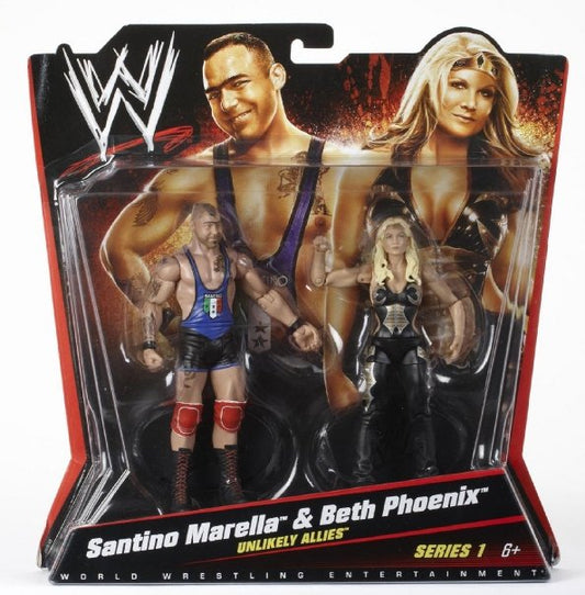 2010 WWE Mattel Basic Battle Packs Series 1 Santino Marella & Beth Phoenix