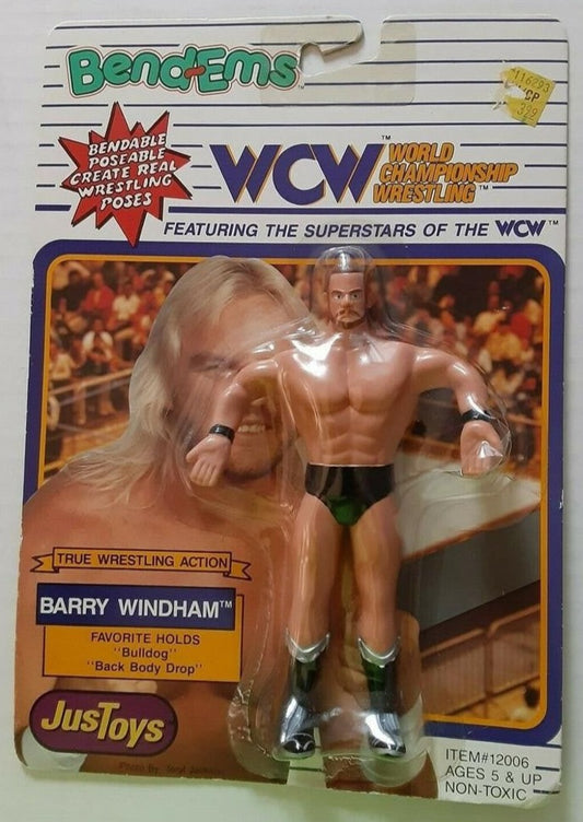 1990 WCW Just Toys Bend-Ems Barry Windham [Large Card]