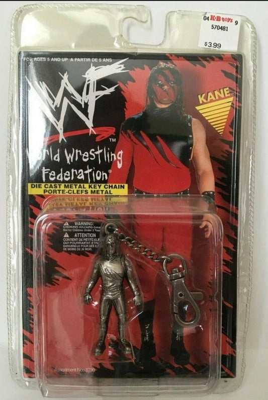 1998 WWF Placo Toys Kane Die Cast Metal Key Chain