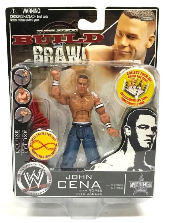 2008 WWE Jakks Pacific Deluxe Build 'N' Brawl WrestleMania XXV John Cena