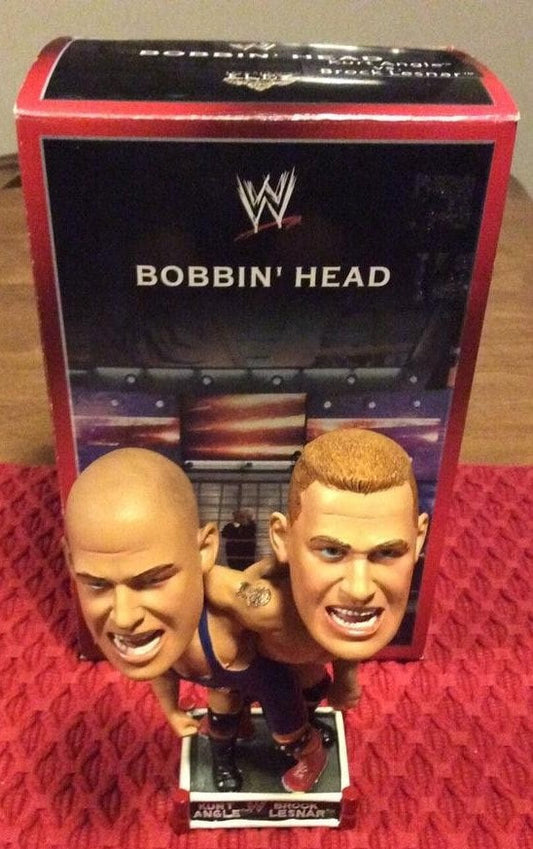 2004 WWE Elby Gifts Inc. Bobbin' Heads Kurt Angle vs. Brock Lesnar