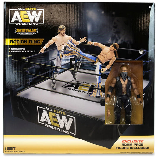 2021 AEW Jazwares Unrivaled Collection Exclusive Action Ring with Exclusive Adam Page Figure Included!