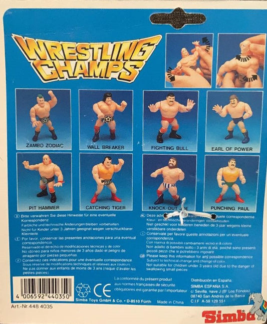 1990 Simba Toys Wrestling Champs Series 1 Pit Hammer
