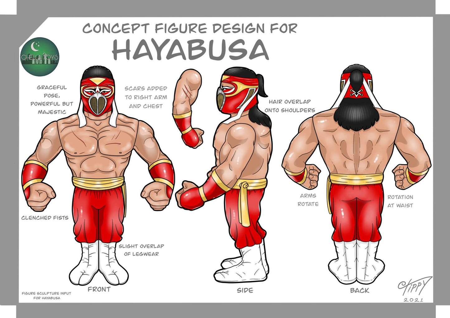 2021 Chella Toys Wrestling Megastars Series 1 Hayabusa
