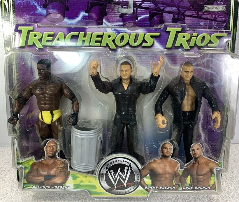 2005 WWE Jakks Pacific Treacherous Trios Series 2 Orlando Jordan, Danny Basham & Doug Basham