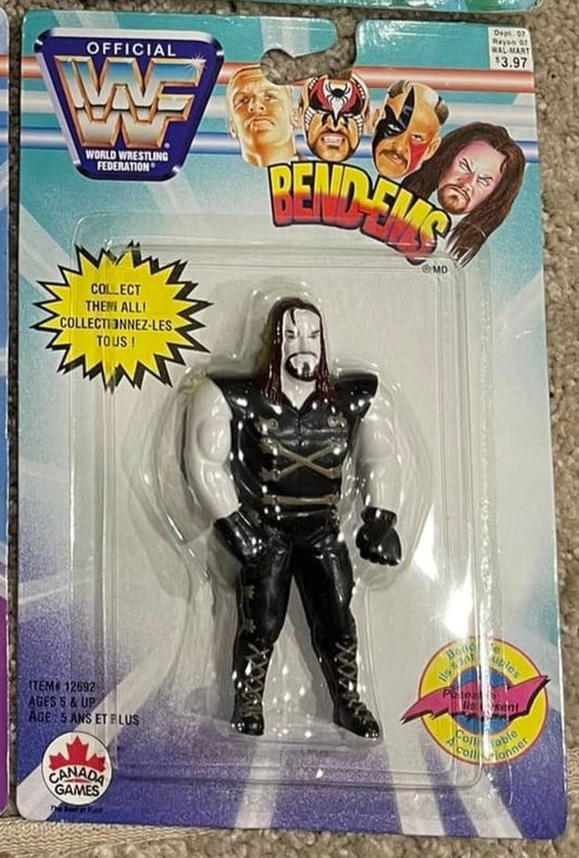 1998 WWF Just Toys Bend-Ems Canadian Series 6 Undertaker