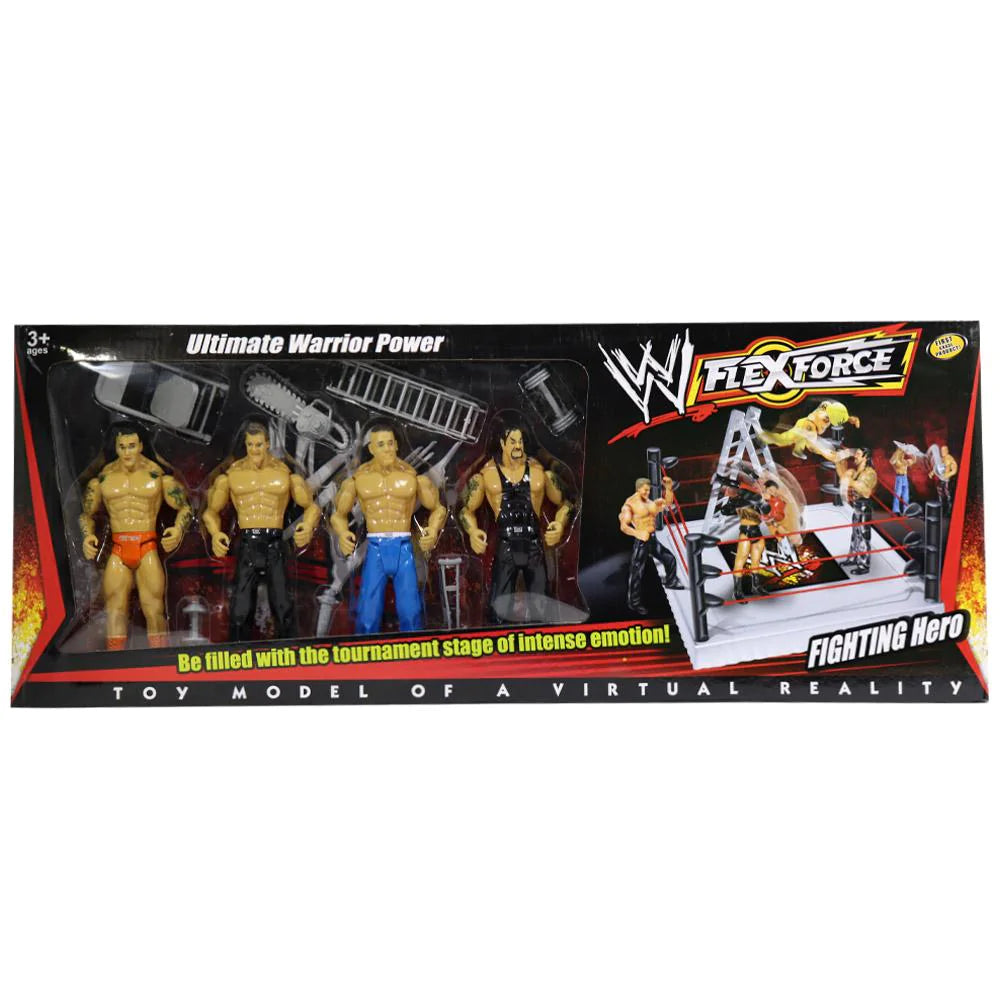 FlexForce Ultimate Warrior Power Bootleg/Knockoff 4-Pack: Randy Orton, Chris Jericho, John Cena & Undertaker