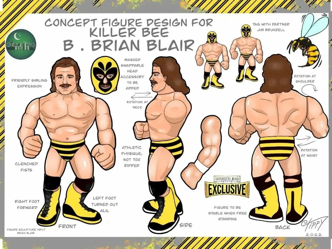 Chella Toys Wrestling Megastars B. Brian Blair [Exclusive
