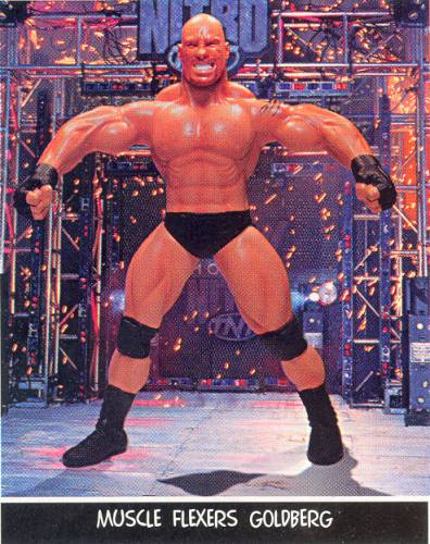 Unreleased WCW Toy Biz Muscle Flexers Goldberg