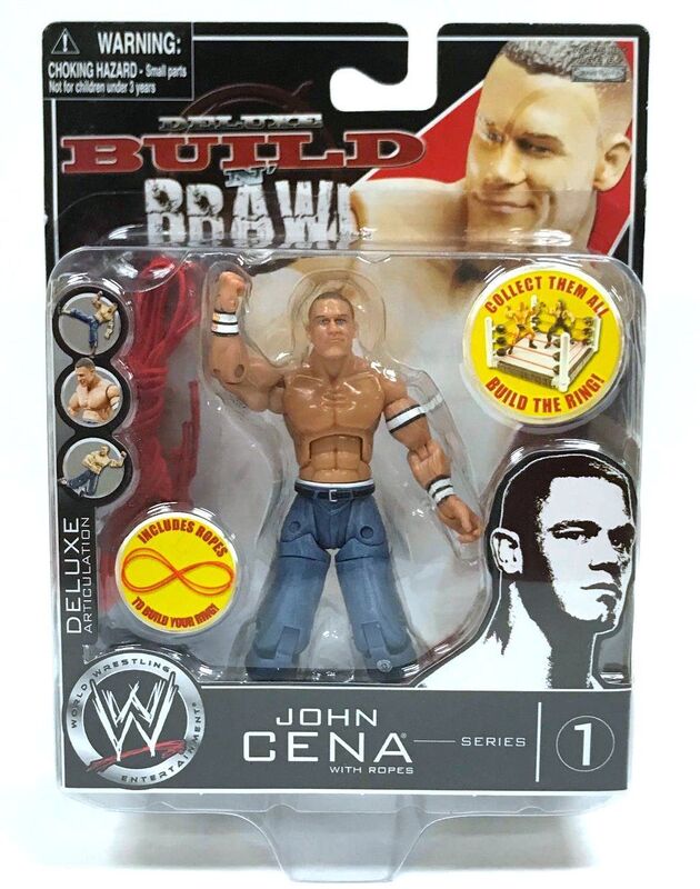 2008 WWE Jakks Pacific Deluxe Build 'N' Brawl Series 1 John Cena