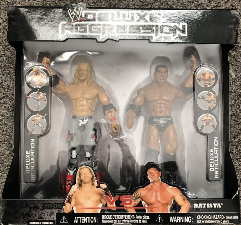 2007 WWE Jakks Pacific Deluxe Aggression Edge vs. Batista [Exclusive]