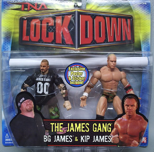 2006 Total Nonstop Action [TNA] Marvel Toys Series 3 Multipack: "The James Gang": BG James & Kip James