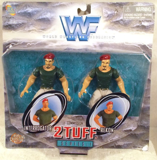 1998 WWF Jakks Pacific 2 Tuff Series 1 Truth Commission: Interrogator & Rekon