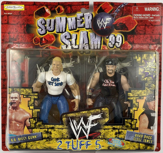 1999 WWF Jakks Pacific 2 Tuff Series 5 B.A. Billy Gunn & Road Dogg Jesse James
