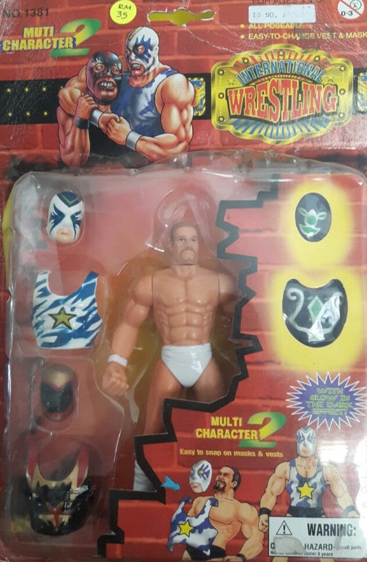 2000 Hinstar International Wrestling Bootleg/Knockoff Multi Character Series 2 Wrestler [J, K, L]