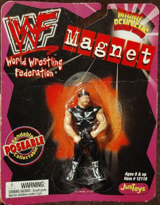 1999 WWF Just Toys Micro Bend-Ems Magnet Road Dogg