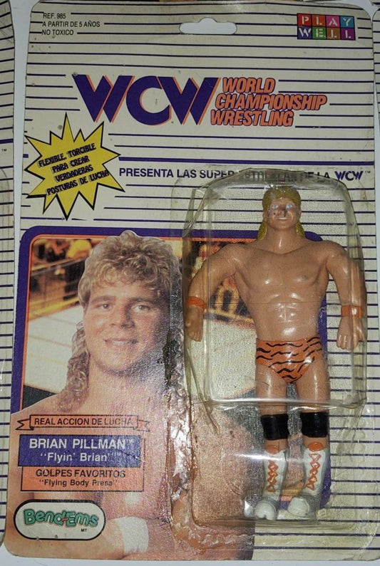 1991 WCW Play Well Bend-Ems Brian Pillman