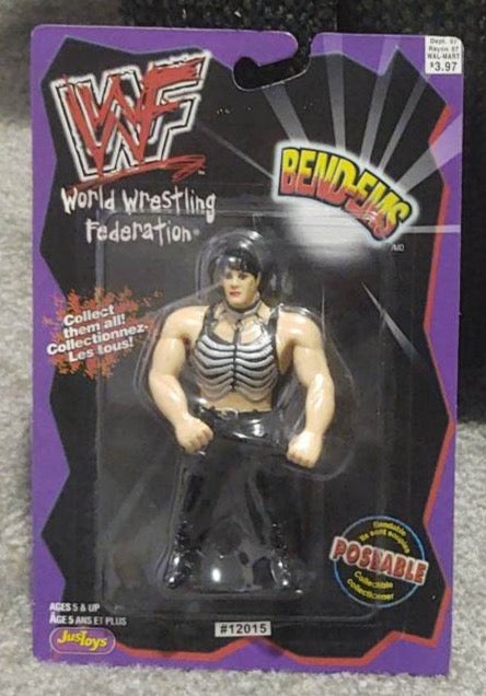 1998 WWF Just Toys Bend-Ems Canadian Series 8 Chyna