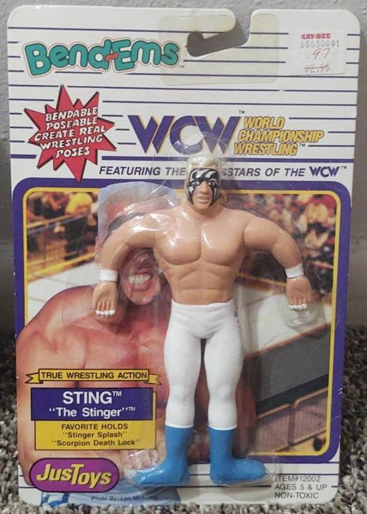 1990 WCW Just Toys Bend-Ems Sting [Roadkill Card]