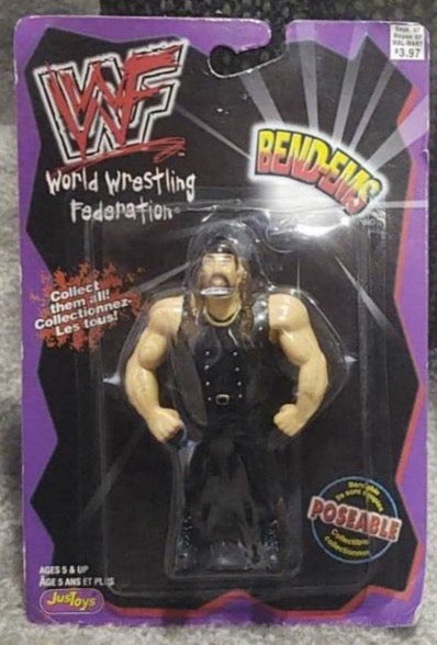 1998 WWF Just Toys Bend-Ems Canadian Series 7 Crush