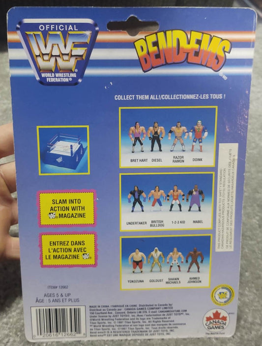 1997 WWF Just Toys Bend-Ems Canadian Champions Undertaker