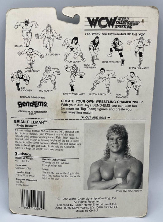1990 WCW Just Toys Bend-Ems Brian Pillman