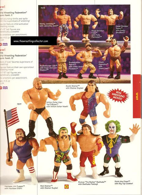 Unreleased WWF Hasbro Series 9 Mega Maniacs Brutus "The Barber" Beefcake