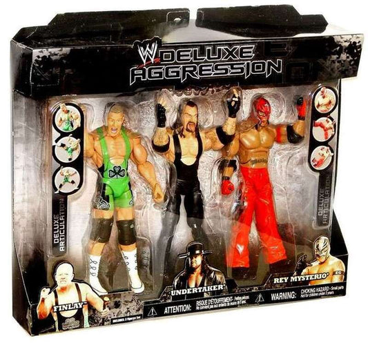 2008 WWE Jakks Pacific Deluxe Aggression Multipacks Series 5 Finlay, Undertaker & Rey Mysterio [Exclusive]