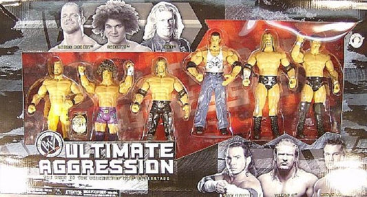 WWE Jakks Pacific Ultimate Aggression Box Set: Chris Benoit, Carlito, Edge, Matt Hardy, Triple H & Randy Orton